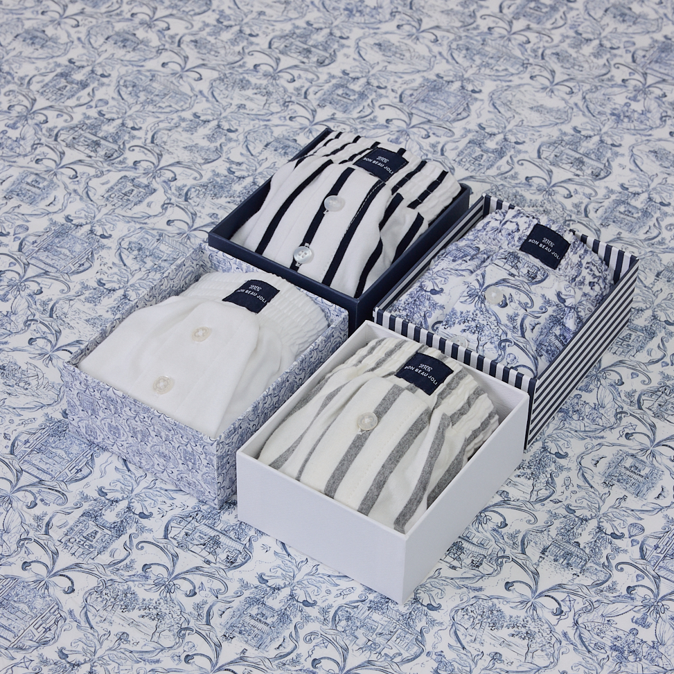 Boxershort Benjamin - Marine Stripe